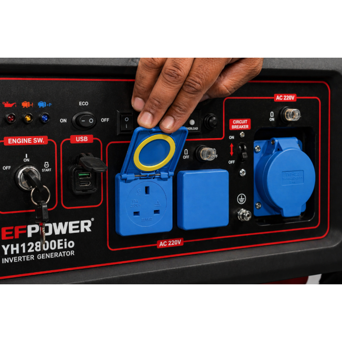مولد كهرب بنزين 11 كيلو  EF power 12800 انفرتر بنزين صيني 