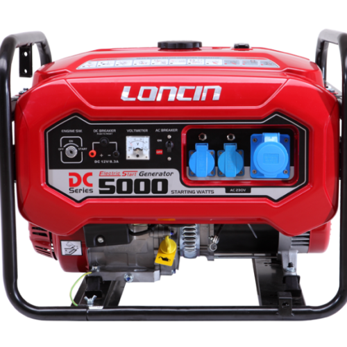 مولد كهرباء لونسن 5 كيلو واط   LC5000D-DCS - بنزين - Loncin - يدوي - سلف