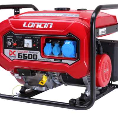  GASOLINE GENERATOR  5.5 kW LC6500DCS- Loncin -Handle
