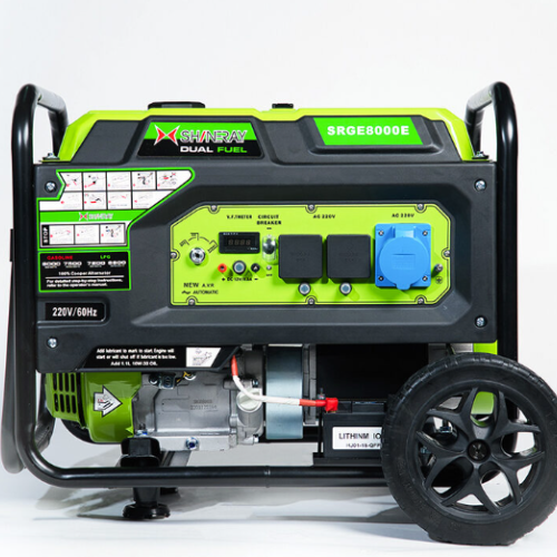مولد غاز وبنزين8كيلو  -شاينيري -  SRGE8000E   سلف