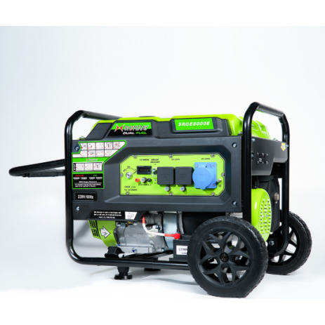 مولد غاز وبنزين8كيلو  -شاينيري -  SRGE8000E   سلف