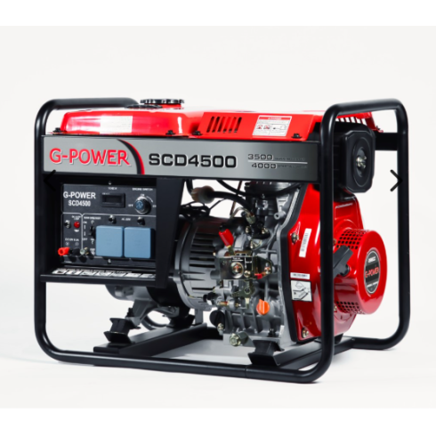 مولد كهرباء 4.5 كيلو واط ديزل جي باور SCD4500 - سلف