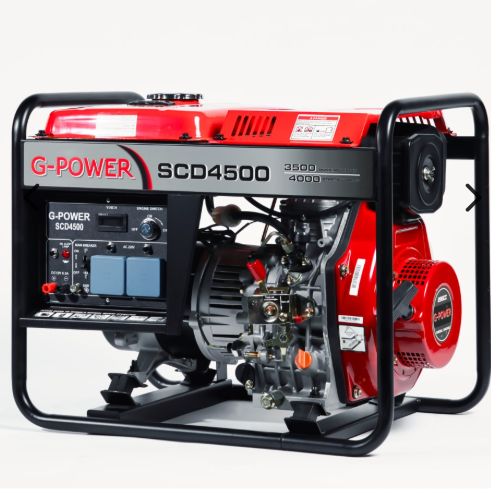 مولد كهرباء 4.5 كيلو واط ديزل جي باور SCD4500 - سلف