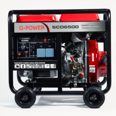 مولد كهرباء 6.5 كيلو واط ديزل جي باور SCD6500 سلف