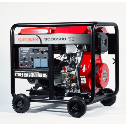 مولد كهرباء 6.5 كيلو واط ديزل جي باور SCD6500 سلف