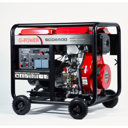 مولد كهرباء 6.5 كيلو واط ديزل جي باور SCD6500 سلف