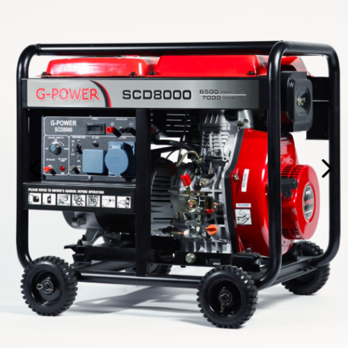 مولد كهرباء جي باور 6.5كيلو واط ديزل SCD8000 سلف