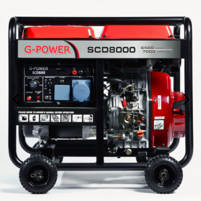 مولد كهرباء جي باور 6.5كيلو واط ديزل SCD8000 سلف